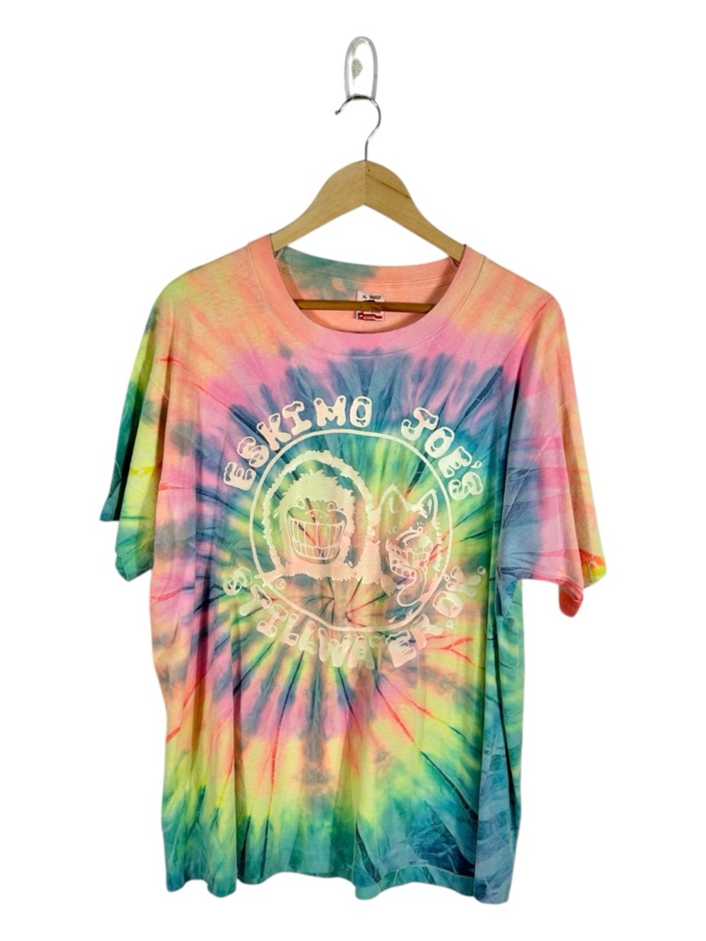 Eskimo Joes Stillwater Oklahoma Tie-Dye Graphic T-Shirt Size XL